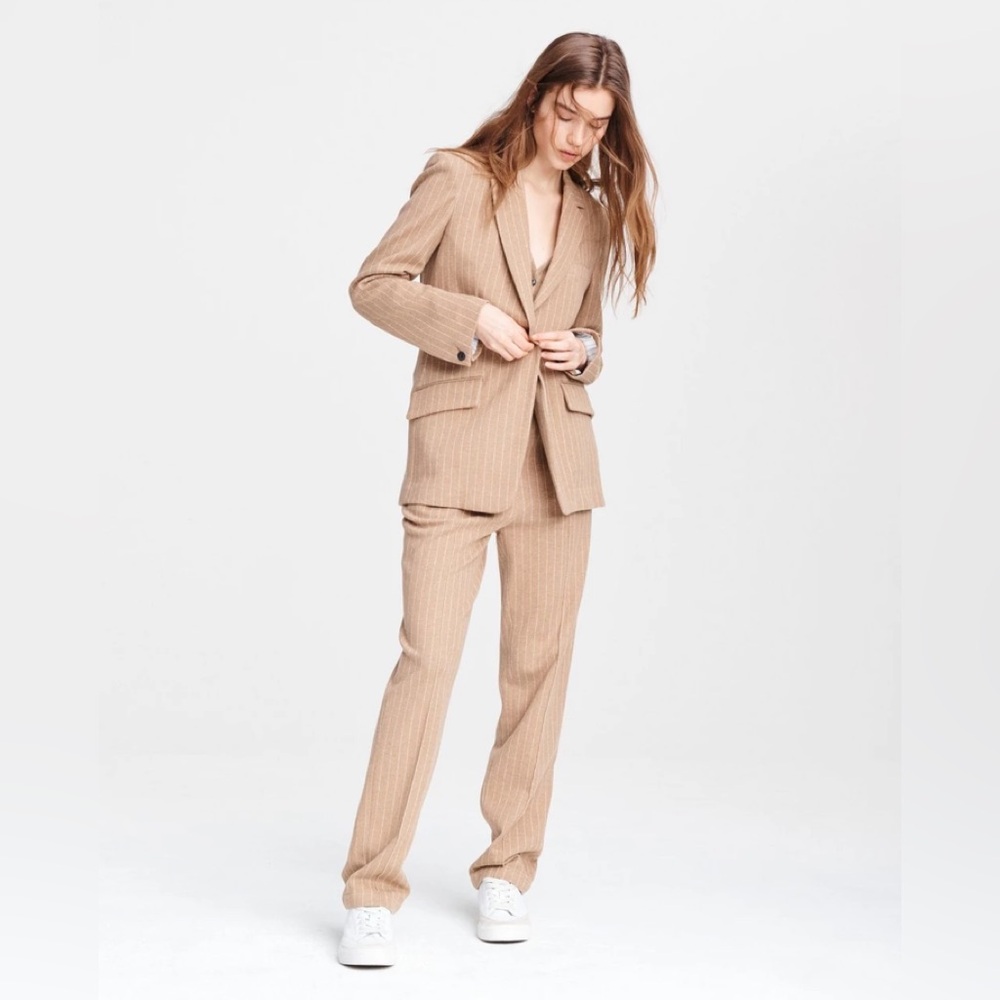 RAG & BONE    SET Ames Cotton Blazer & pants set 

Color:

Camel Str…